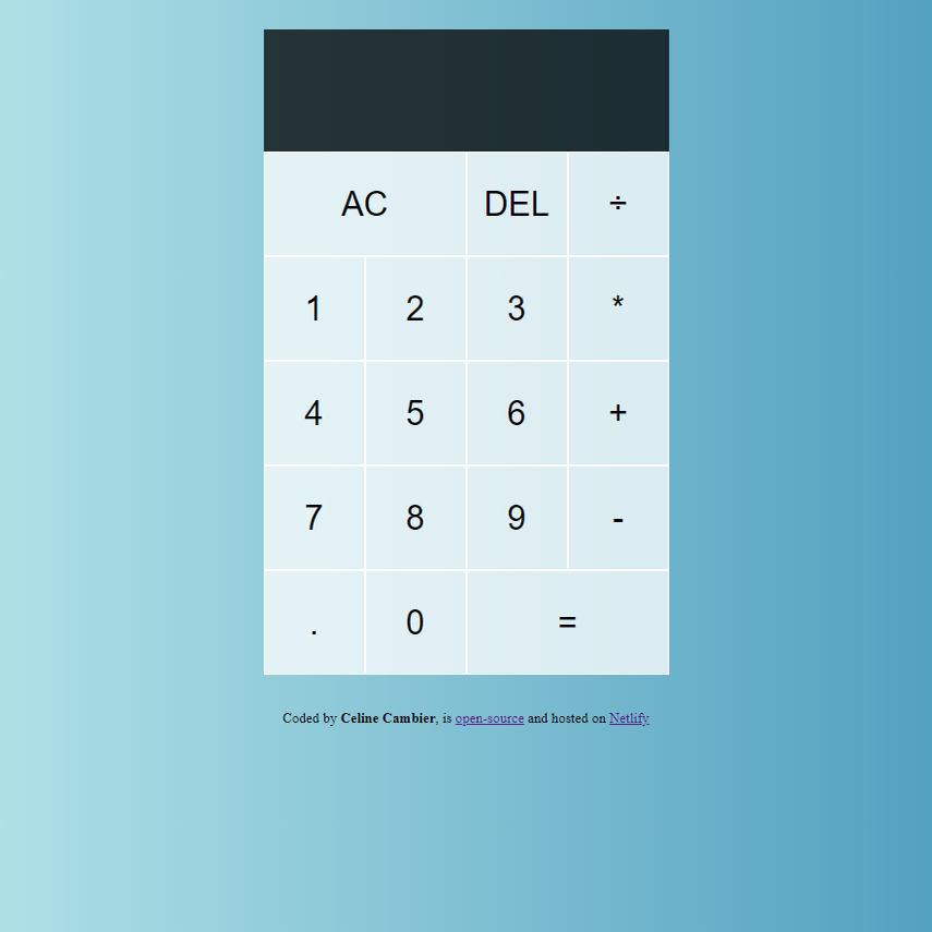 Calculator preview