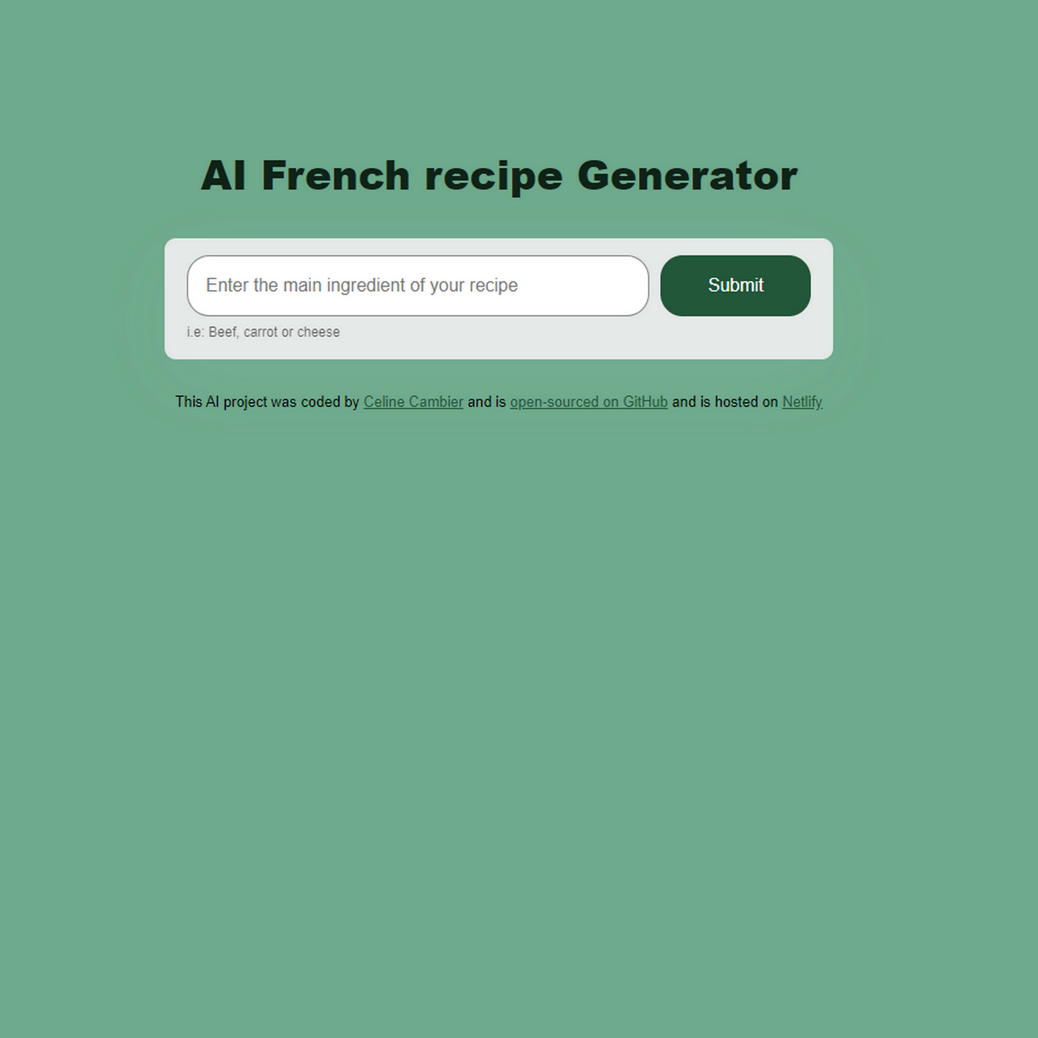 French recipe preview